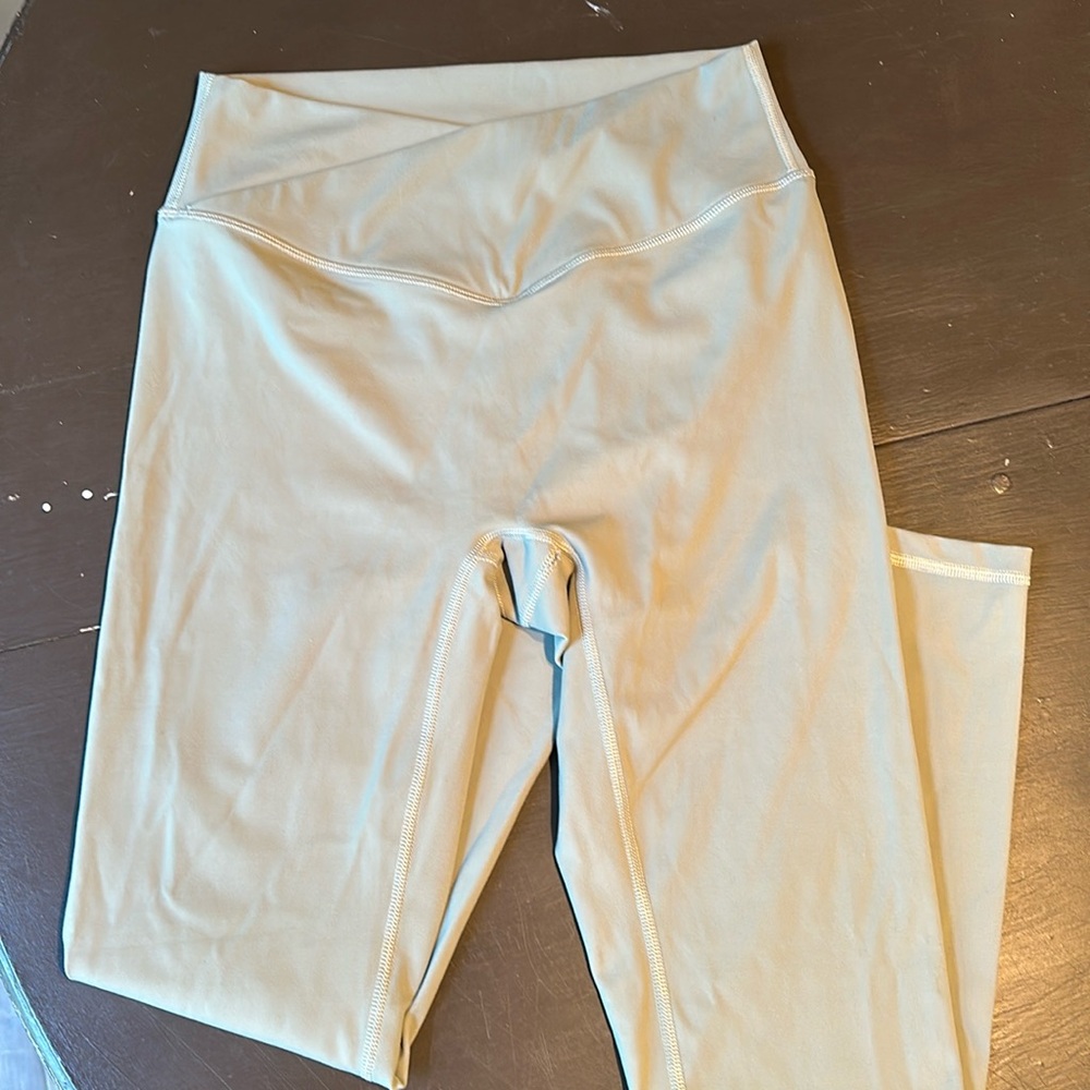 Paragon Light Sage Crossover Leggings Size L